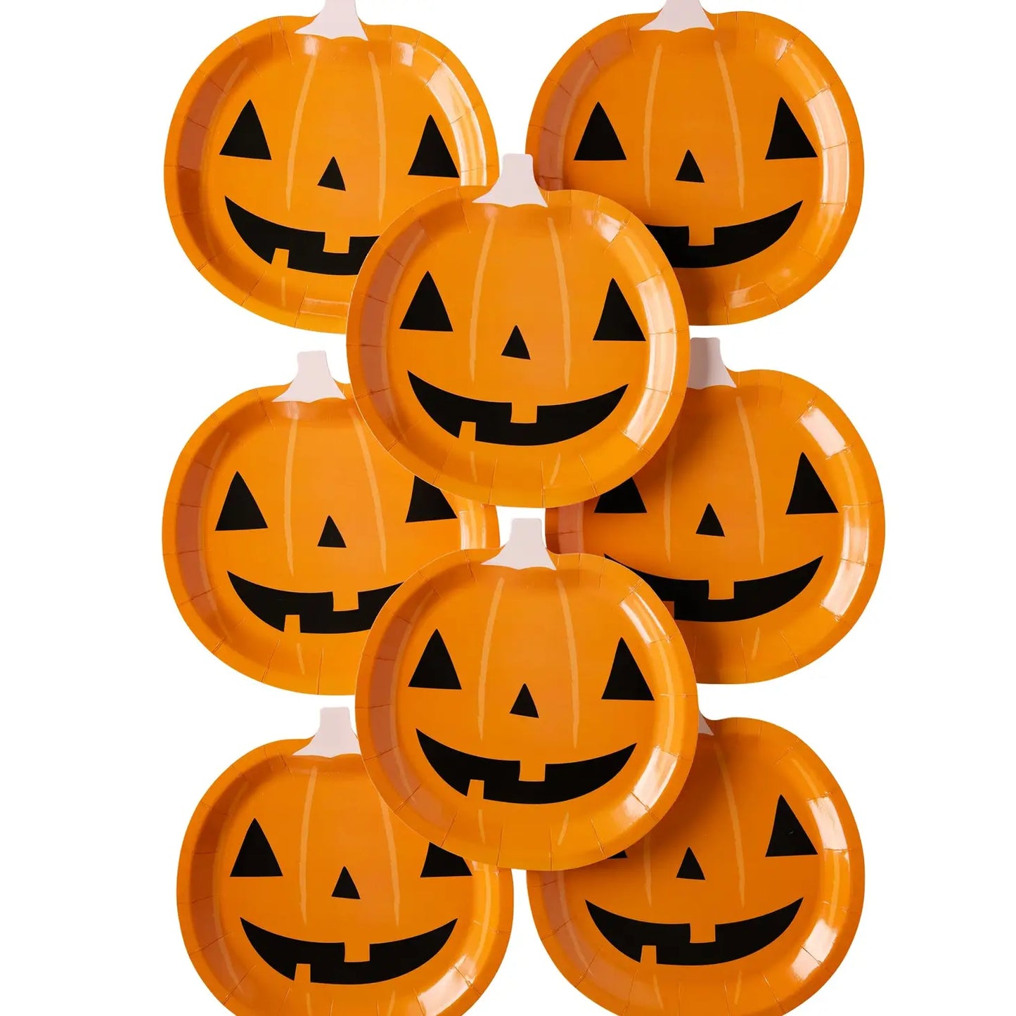 PUMPKIN SHAPED PAPER PLATE