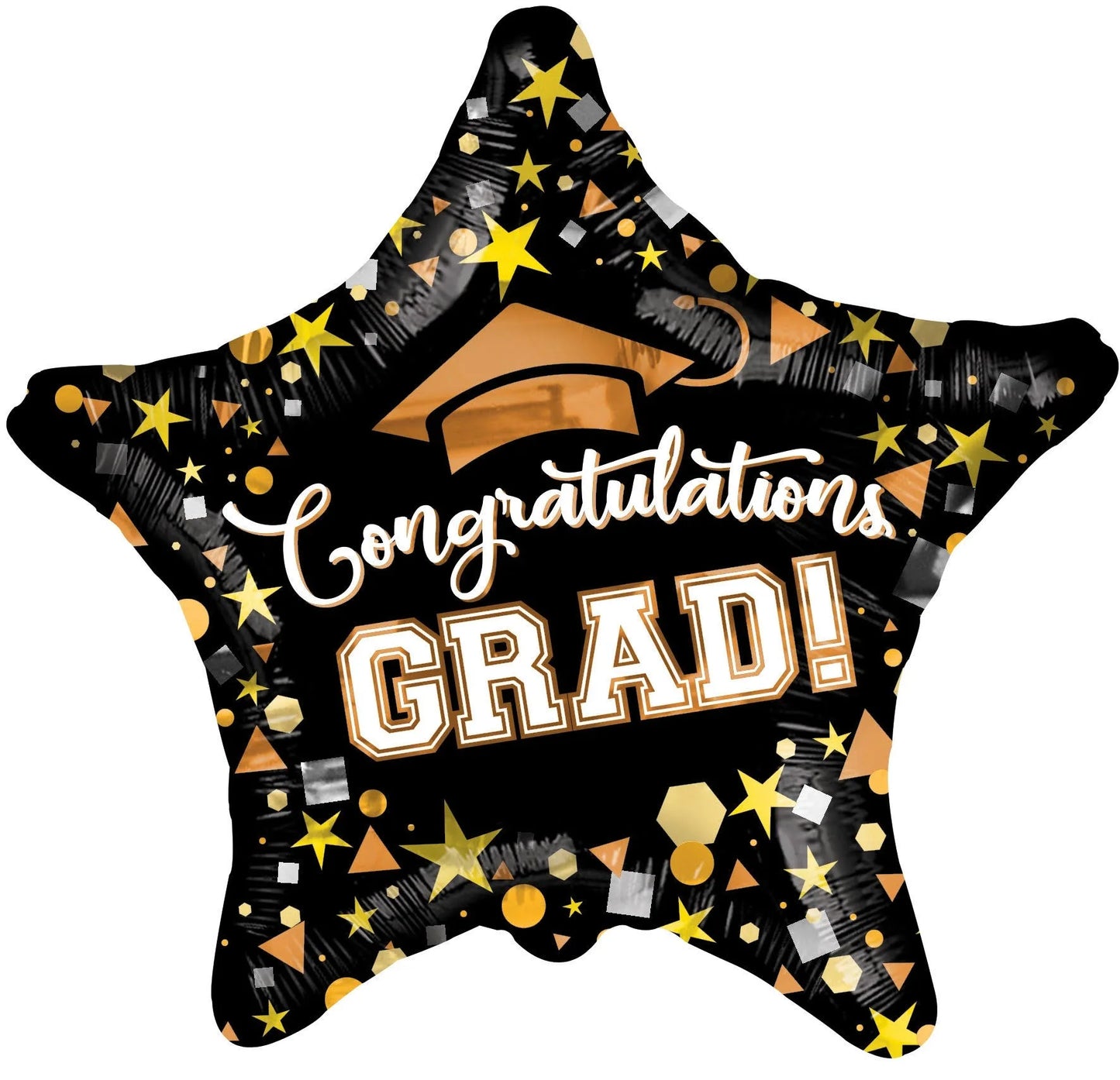 Congratulations Grad Multi-shaped Confetti Balloon