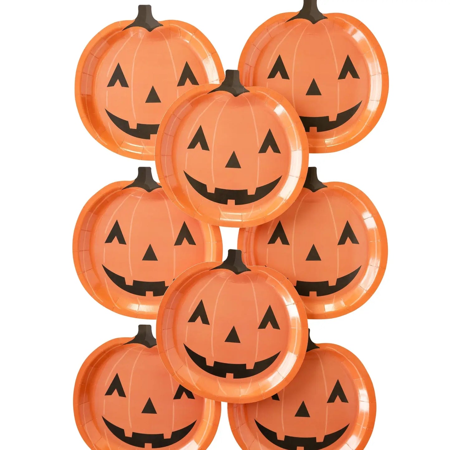 Jackolantern Shaped Paper Plate