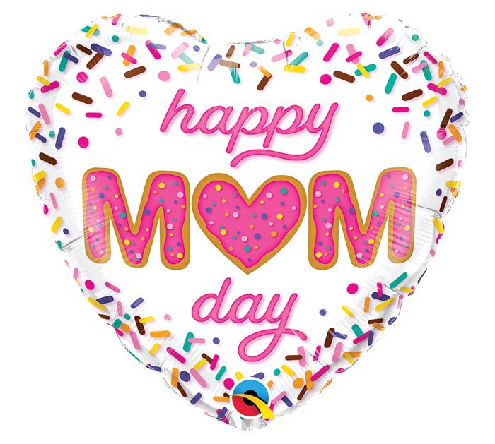 Happy mom day donut theme 18" Balloon