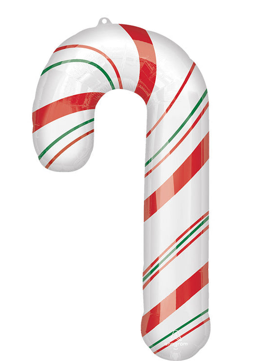 37" SuperShape Merry Christmints Candy Cane Foil Balloon