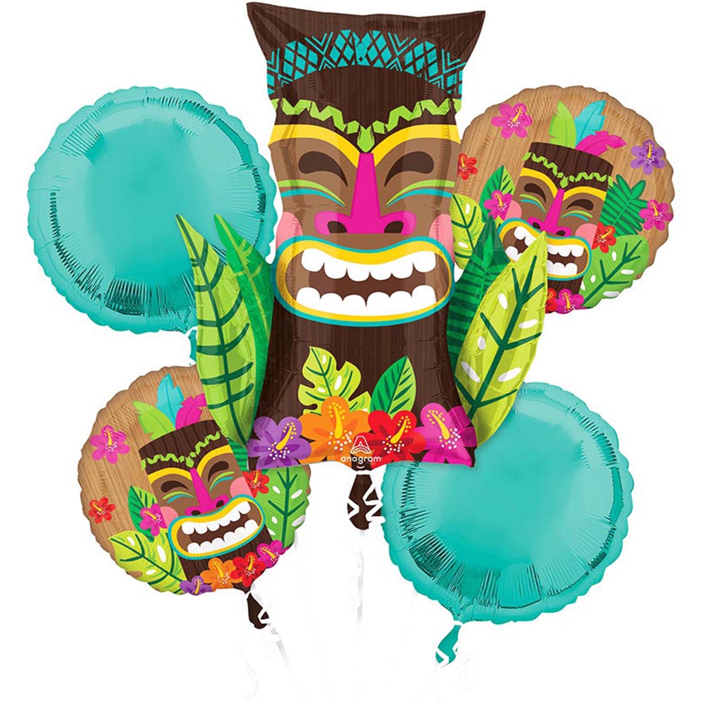 Vintage Tik Foil Balloon Bouquet, 5pc
