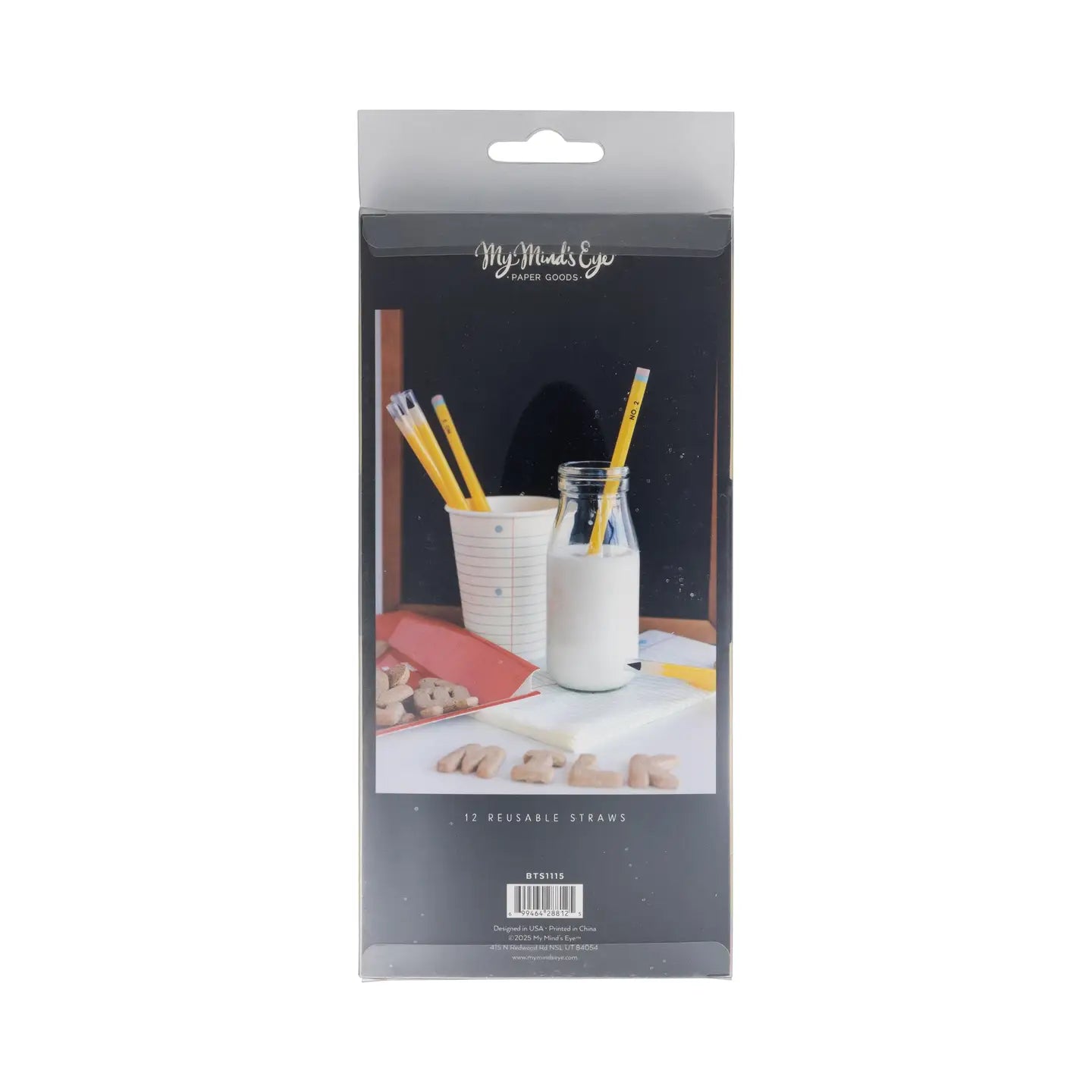 Pencil Reusable Straws - 12 Count*