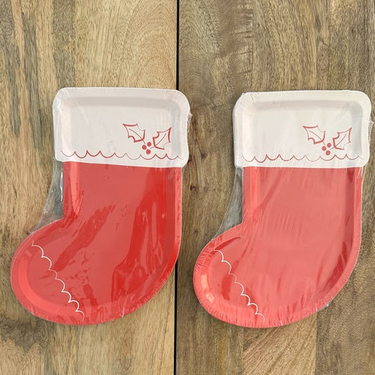 Christmas Stocking Plates