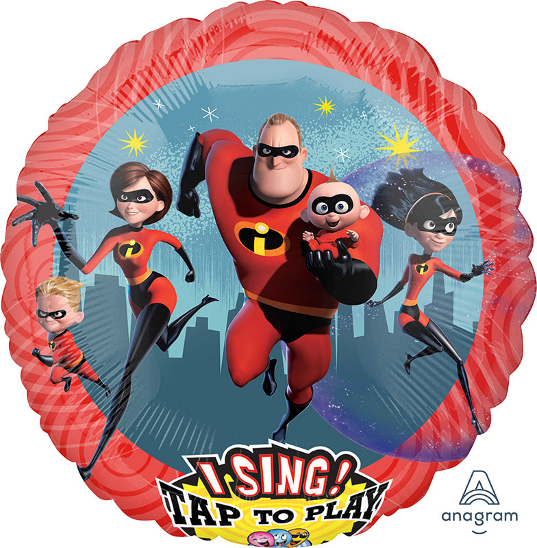 Birthday Incredibles 2 Singing 28" Balloon
