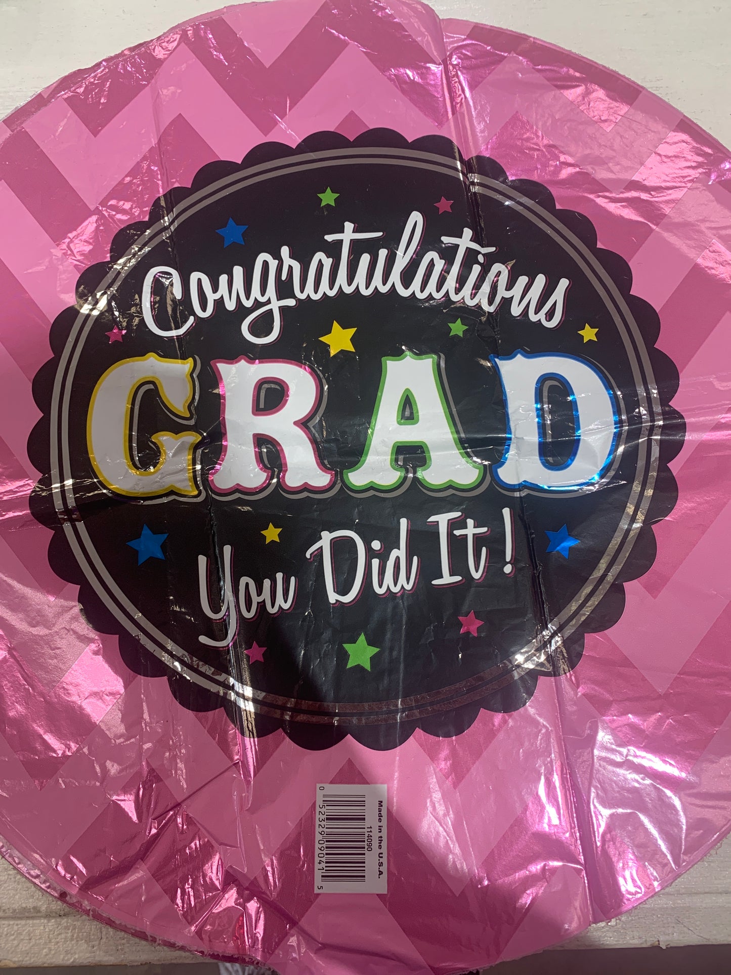 Pink Congrats Grad Balloon