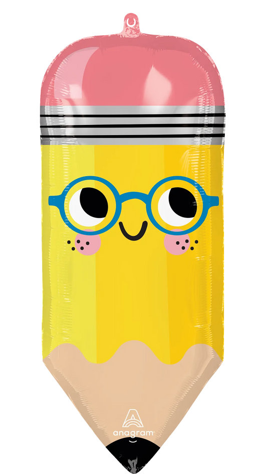 Smiley Write On Pencil, 31″ Balloon*