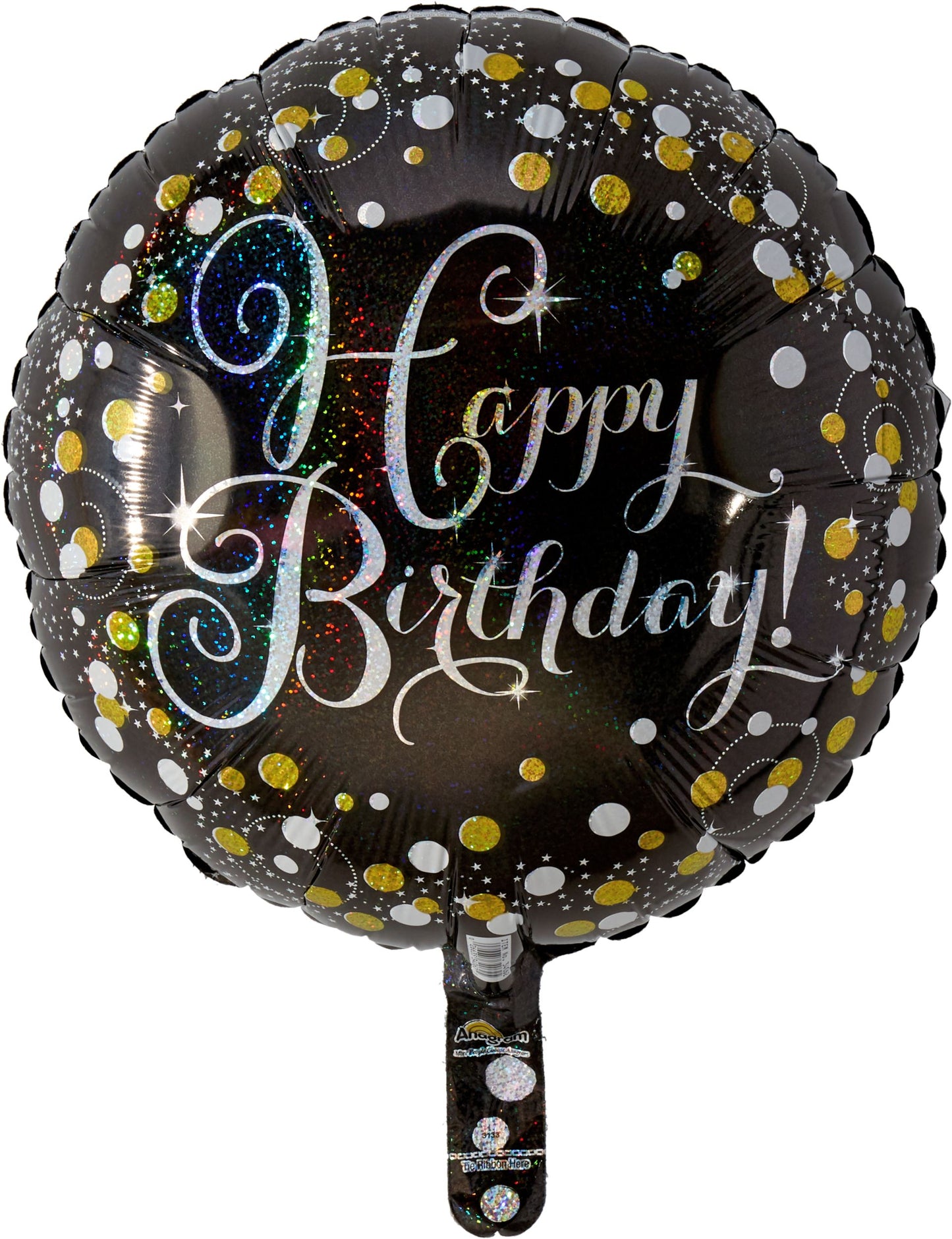 Holographic Sparkling Birthday Balloon