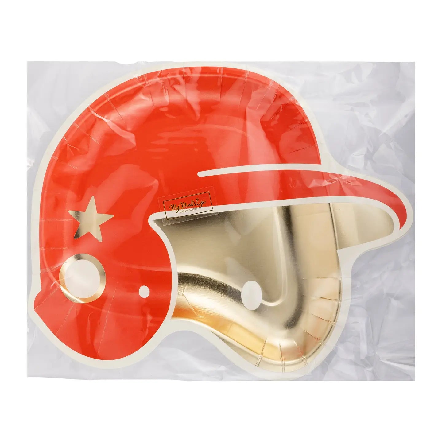 Helmet Shaped Disposable, 8" Paper Plate (Set 10)