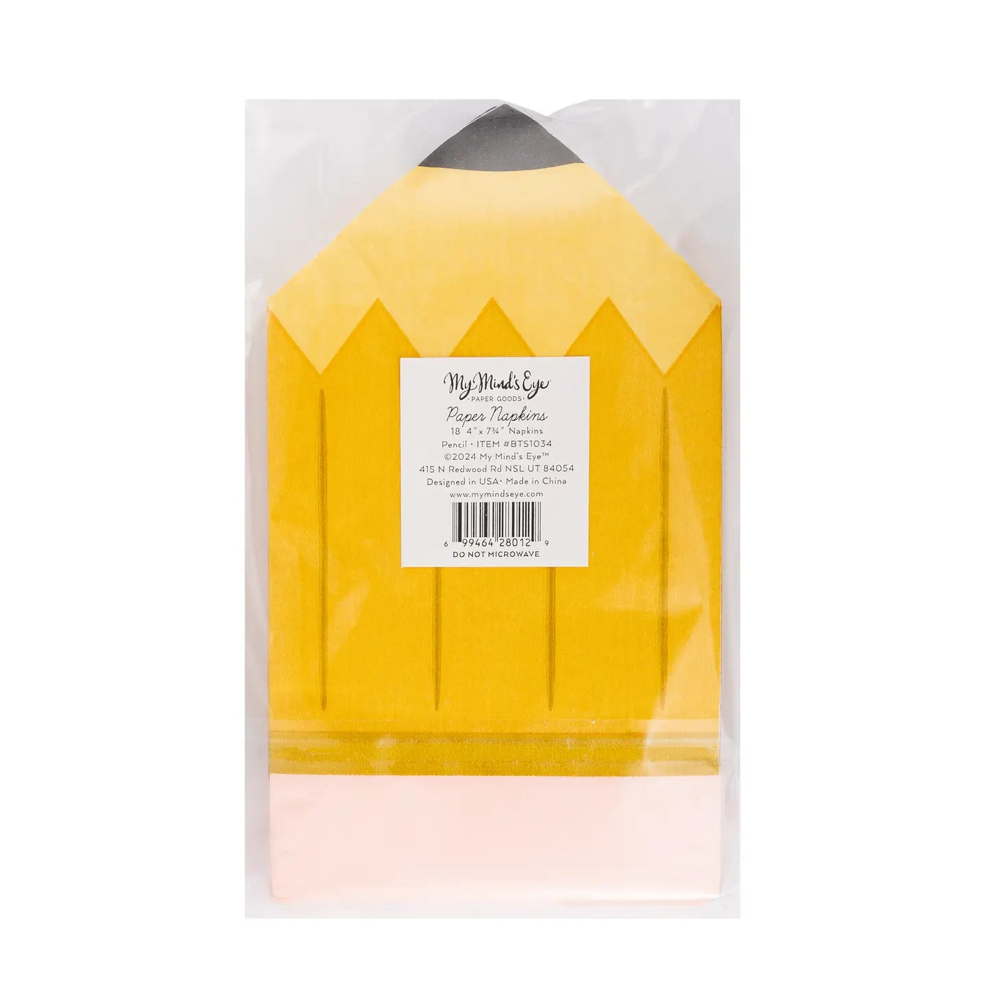 Pencil Shaped Napkin- 18 Count*
