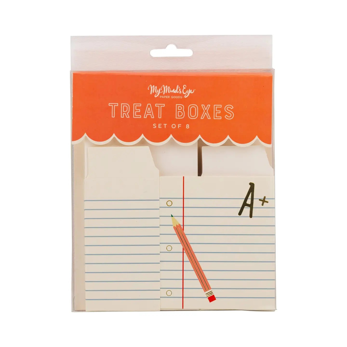 Ruled Paper Treat Box - 8 Count*