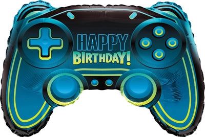 Happy Birthday Level Up Controller, 28" Balloon