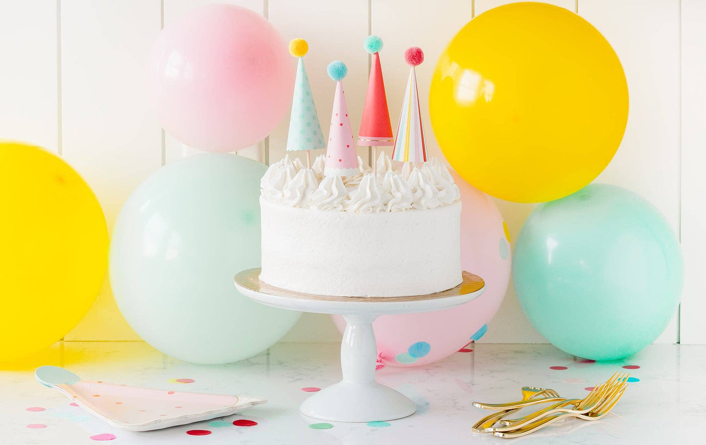 HIP HIP HOORAY CAKE TOPPERS