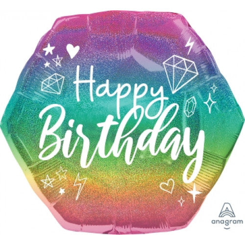 Jumbo Sparkly Birthday Balloon