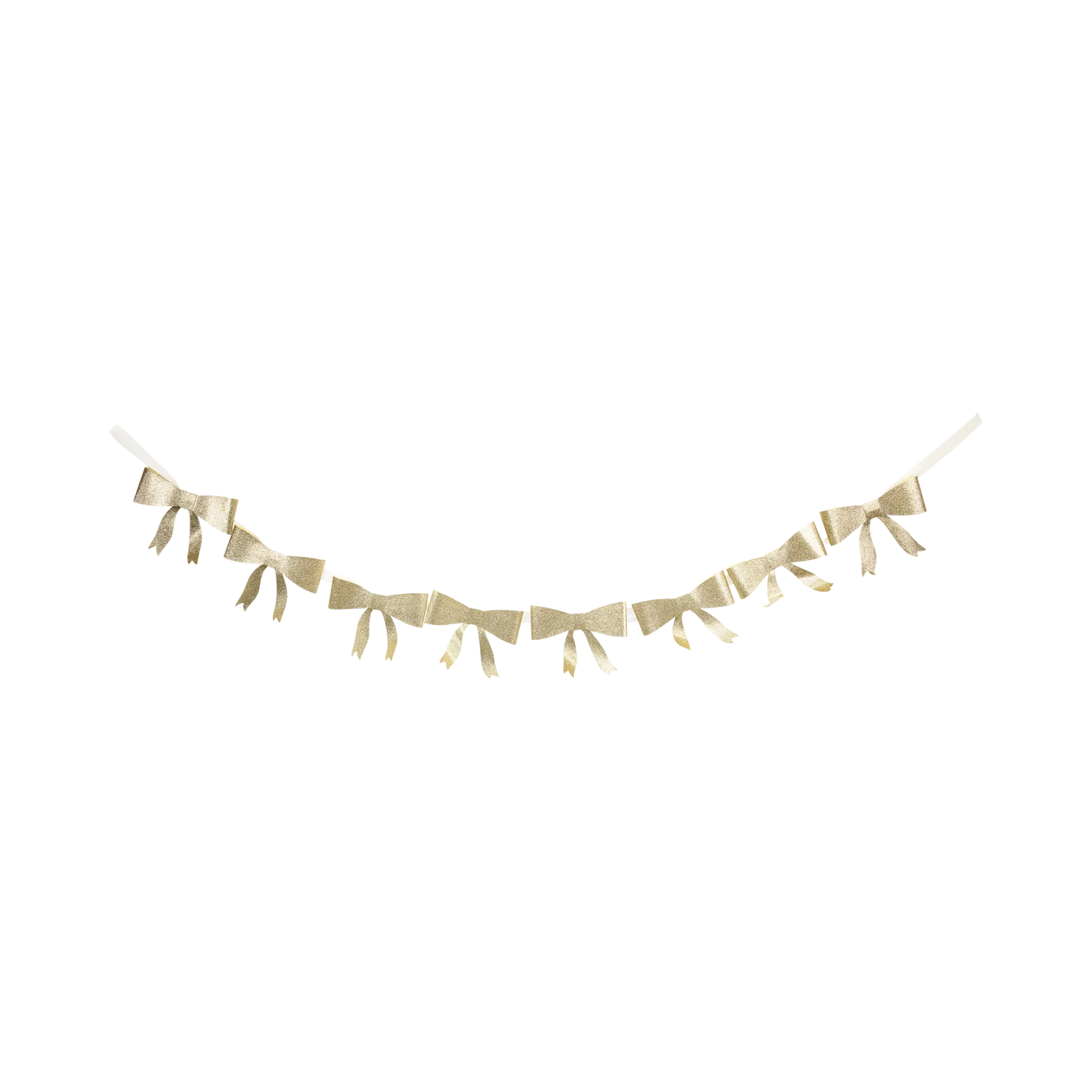 GOLD GLITTER BOW BANNER