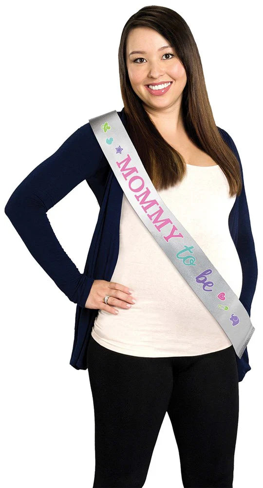 Pastel Mommy to Be Sash