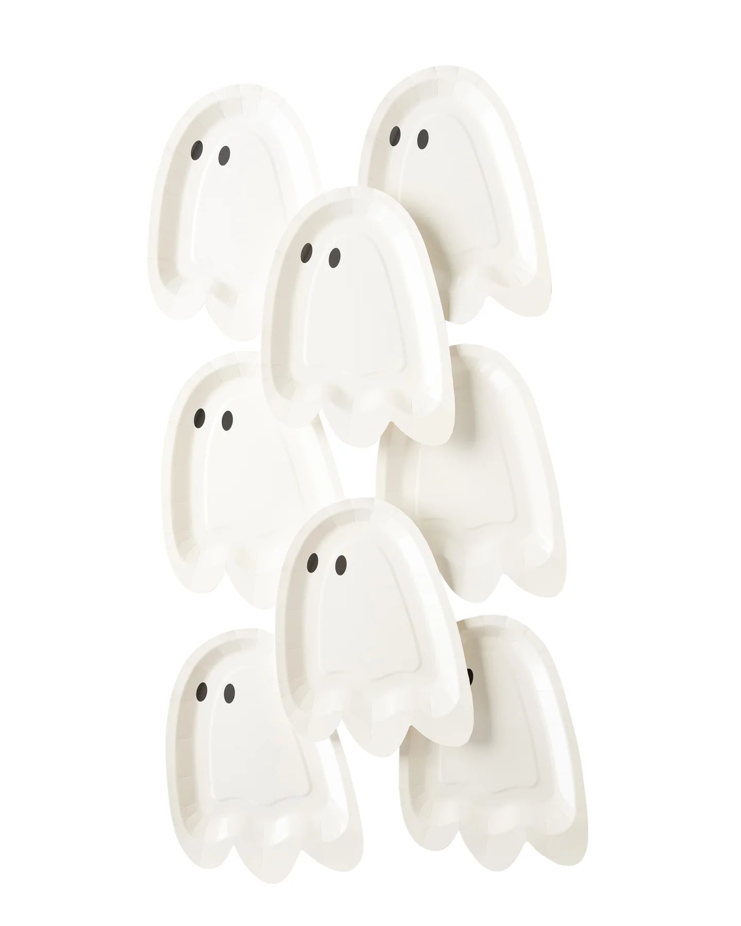 HEY PUMPKIN GHOST SHAPED PAPER PLATE