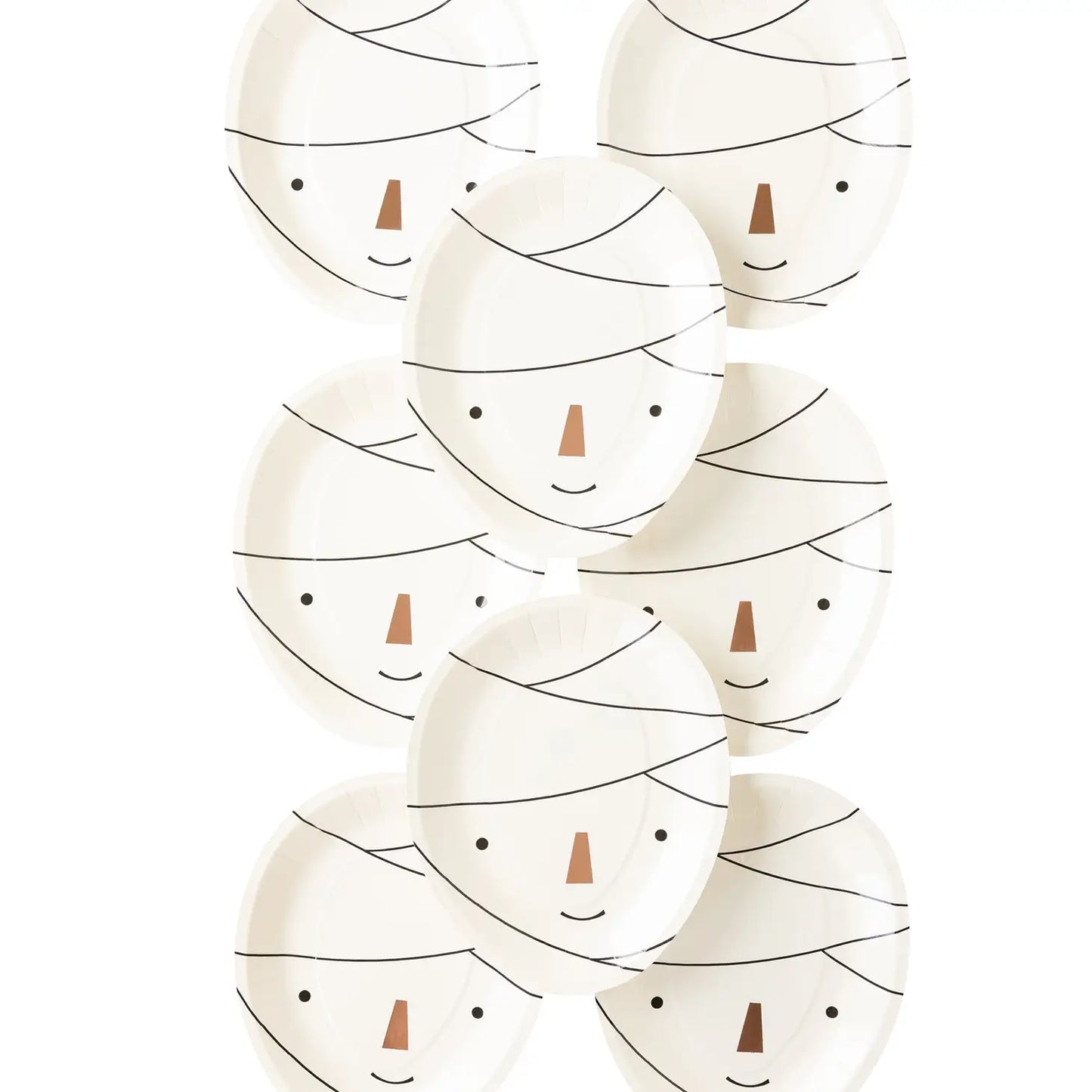 Frank & Mummy Mummy Shaped 10" Paper Plate (8 Count)