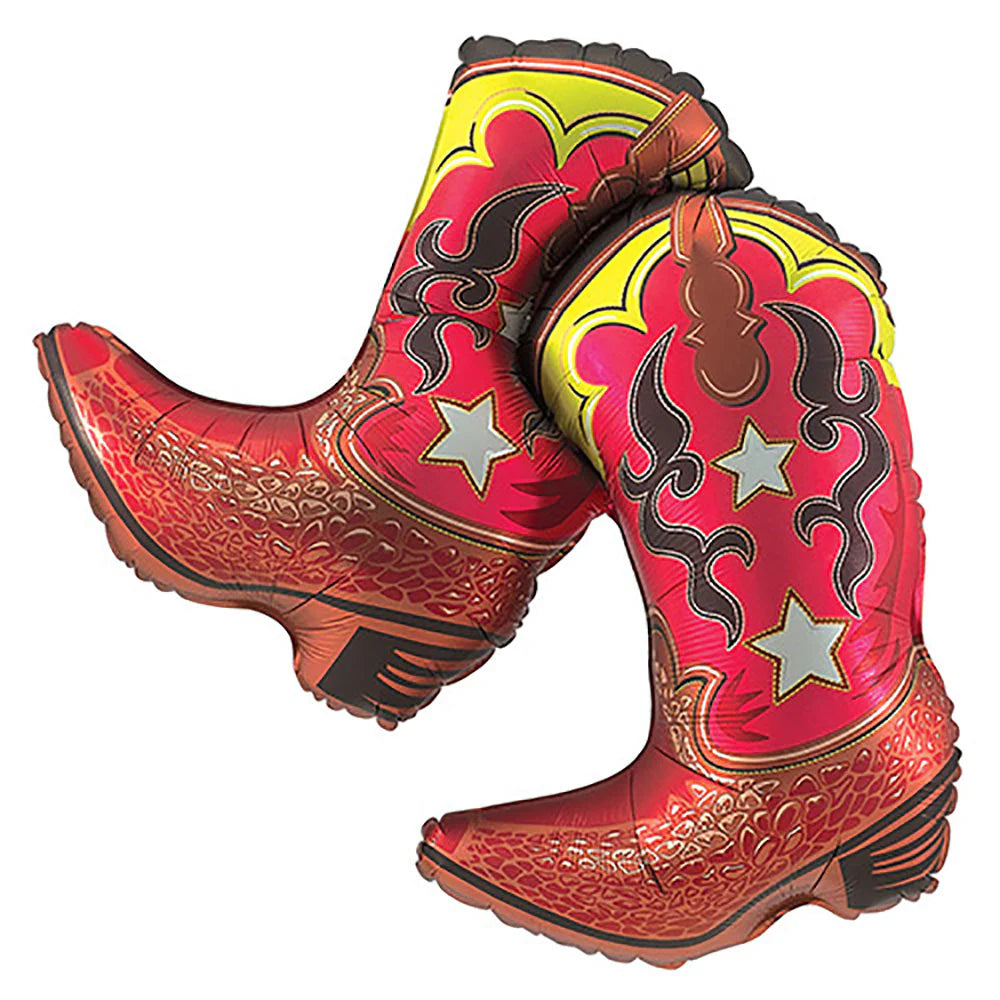 36" Dancing Western Boots Super Shape Balloon