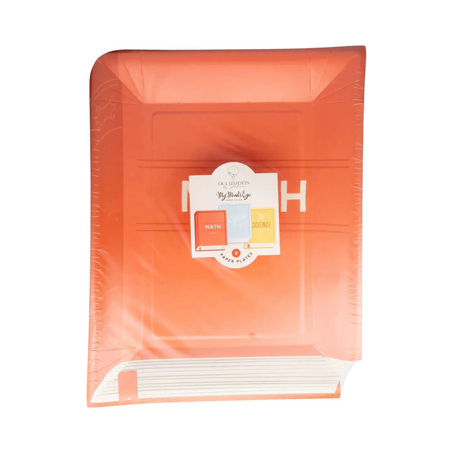 Text Books Shaped Paper Plate Set, 8 Count*