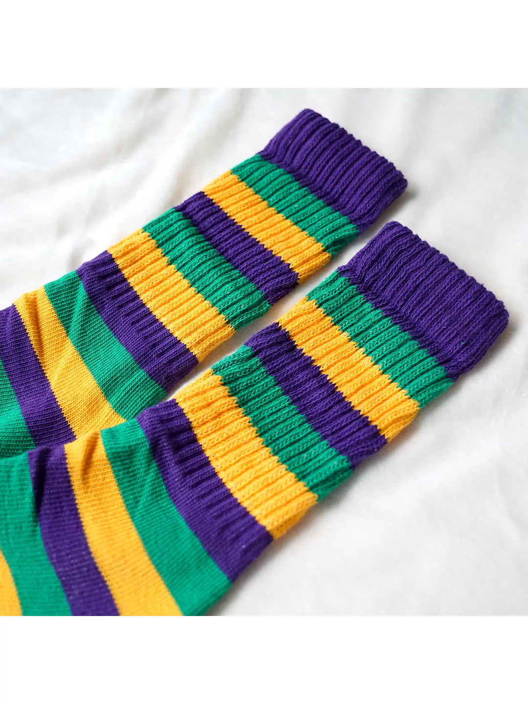 Mardi Gras Slouchy Socks