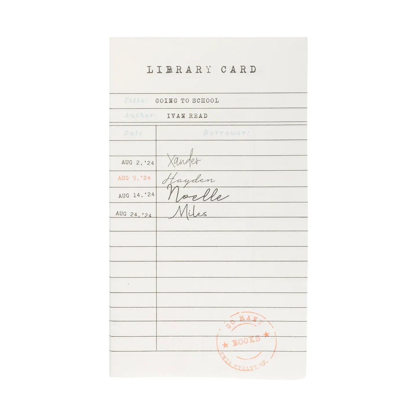Library Card Dinner Napkins - 24 Count*