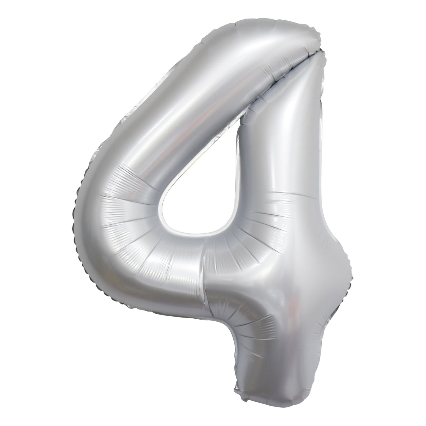 Chrome White Number Balloons, 34"
