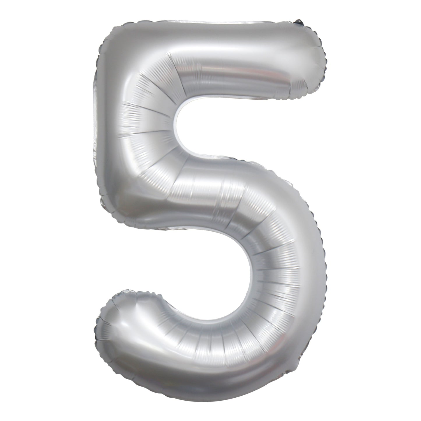 Chrome White Number Balloons, 34"