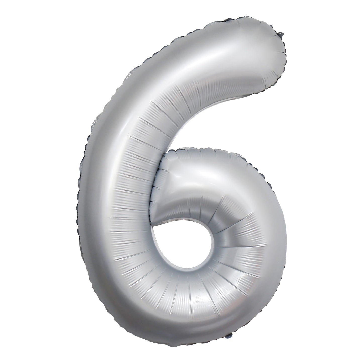 Chrome White Number Balloons, 34"