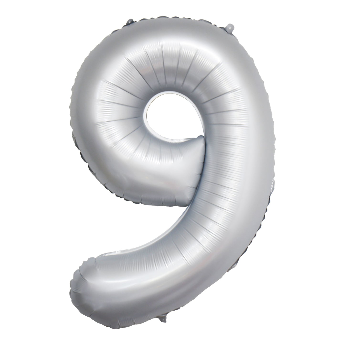 Chrome White Number Balloons, 34"