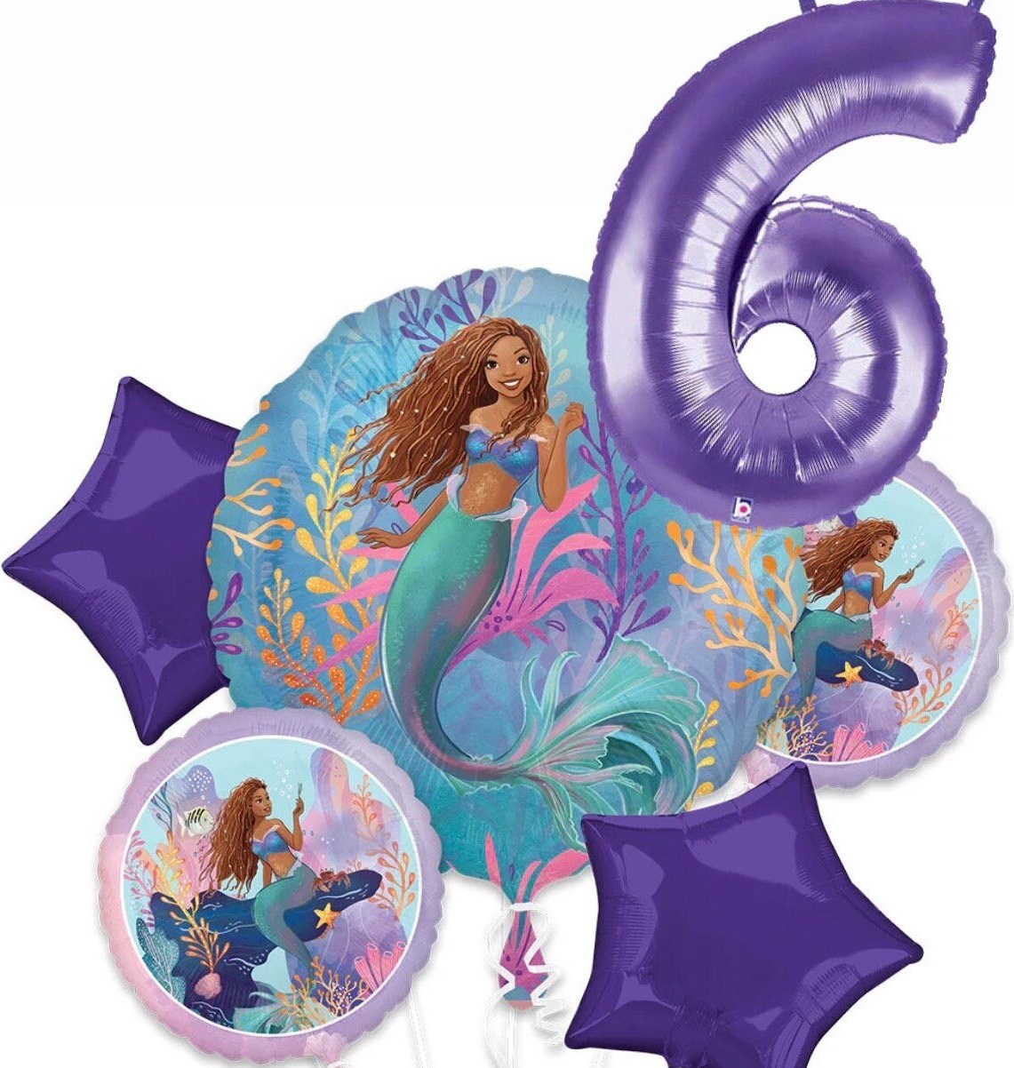 Mermaid Number Bouquet 6pc
