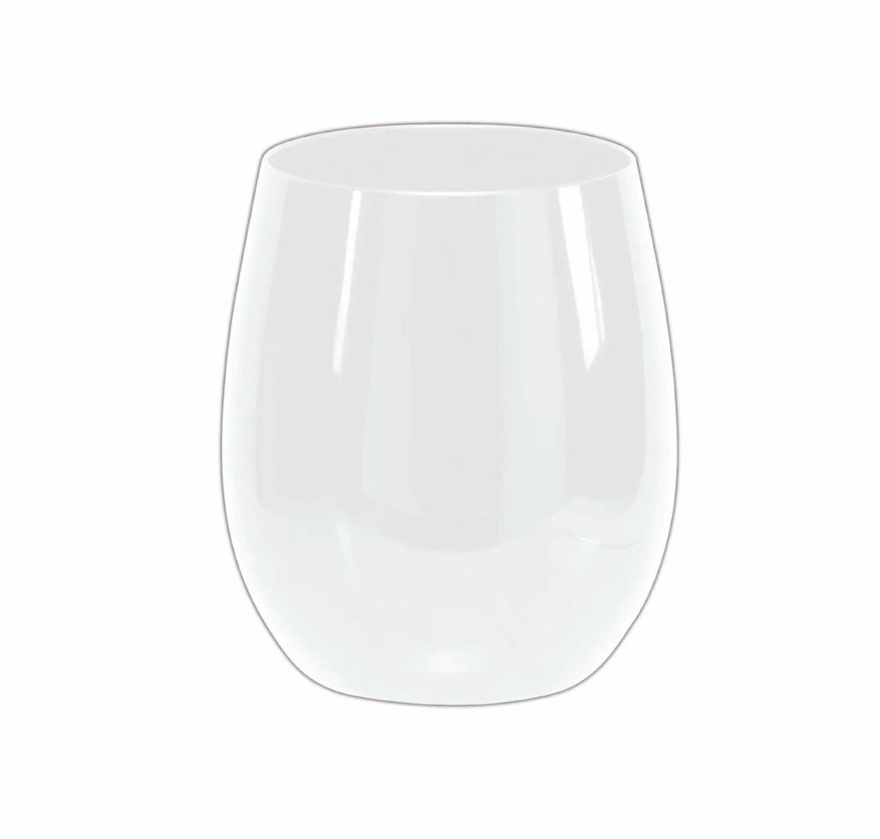 Upscale Round Clear 12Oz. Plastic Wine Goblets | 6 Cups