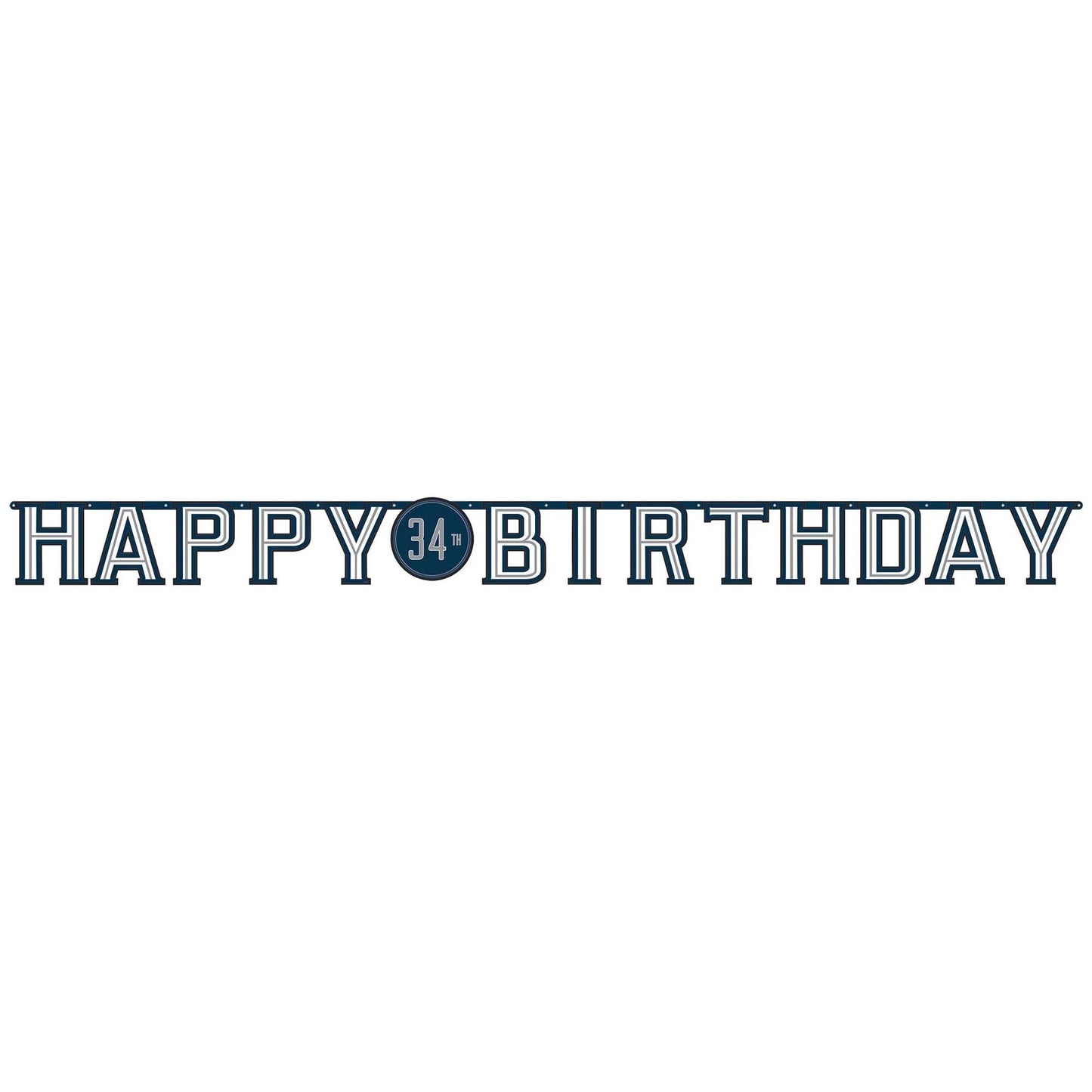 Happy Birthday Man Jumbo Add-An-Age Letter Banner