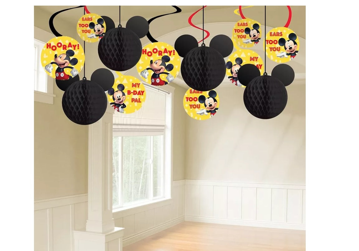 Mickey Mouse Forever Honeycomb Swirls, 12pc