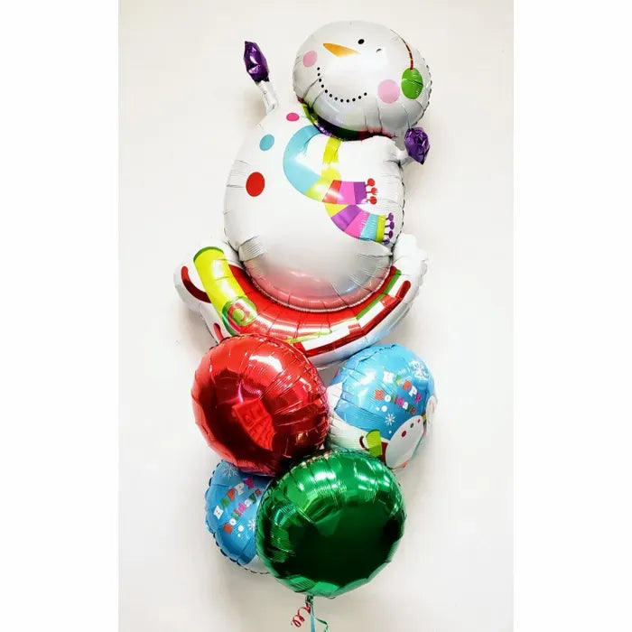 Snowman Balloon Bouquet 5pc Set*