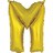 Gold Letter Foil 14'' Air-Filled Balloon Letters