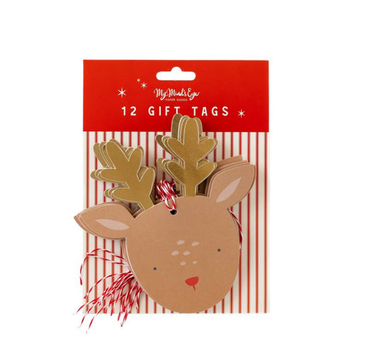 Rudolph Reindeer, 12 Gift Tags*