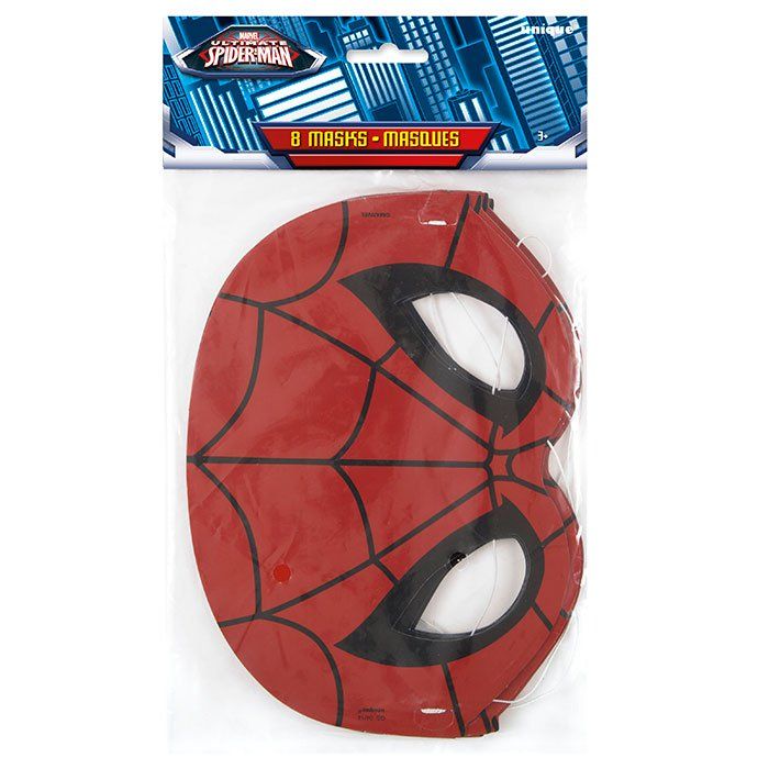 SpiderMan Paper Masks (8 Pack)