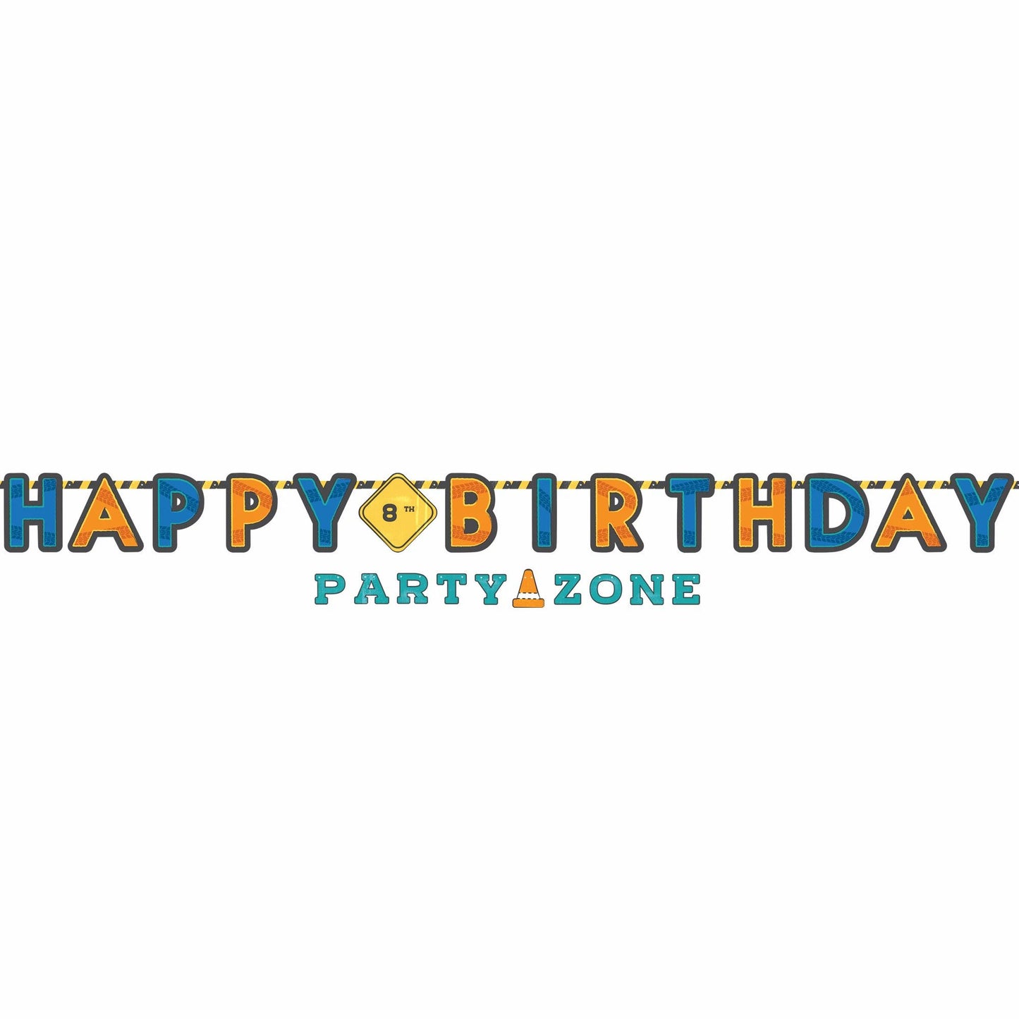 Customizable Letter Banner Construction Jumbo Letter Banner Kit