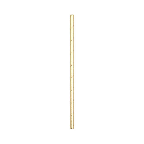 Metallic Gold Paper Straws 10ct