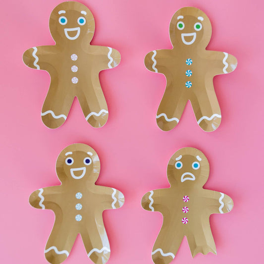 Gingerbread Man Plates- Mixed Pack