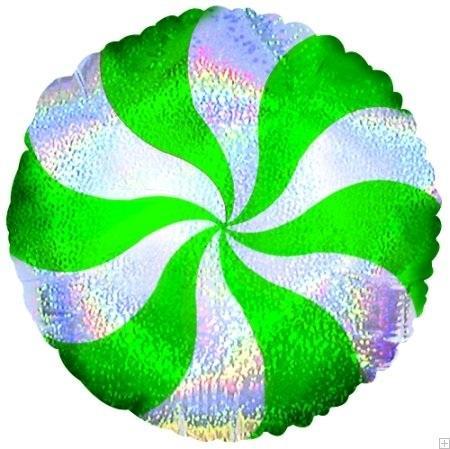 Candy Peppermint Green Dazzeloon Balloon