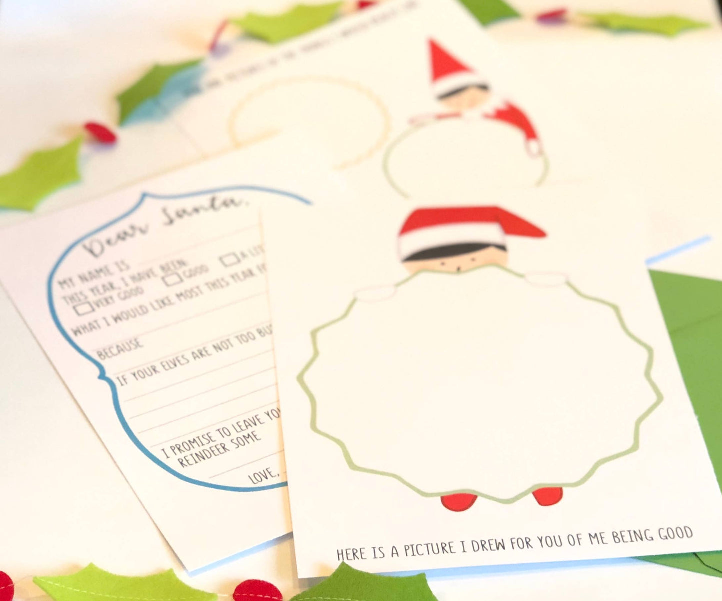 Elf on The Dear Santa Letter Set