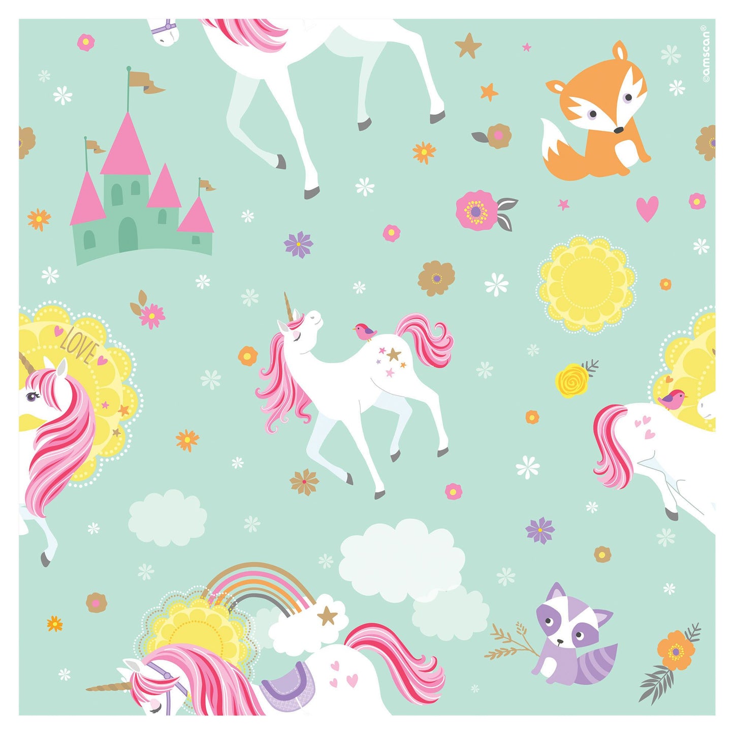 Magical Unicorn Printed Gift Wrap, 5'
