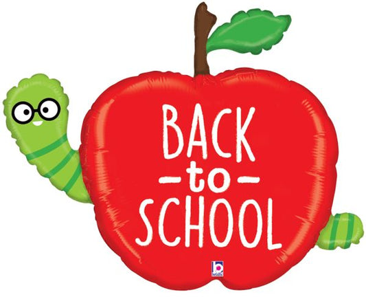 Back to School Apple, 40 inch Mylar*