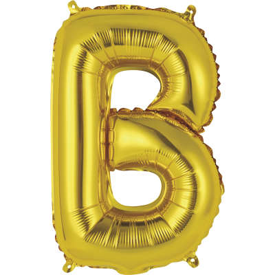 Gold Letter Foil 14'' Air-Filled Balloon Letters