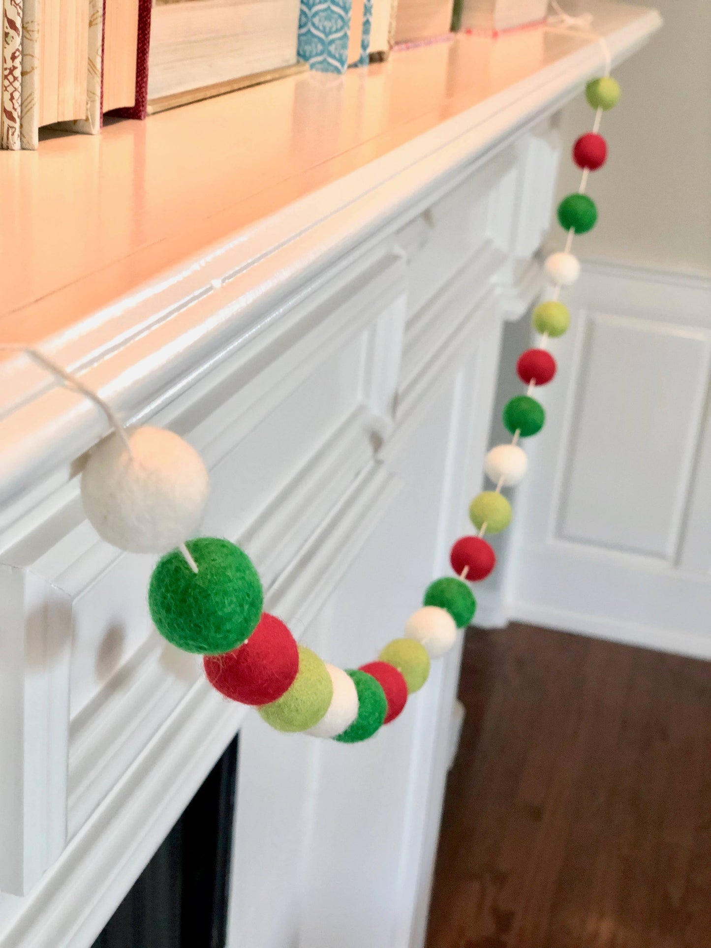Joyful Wool Felt Ball Garland