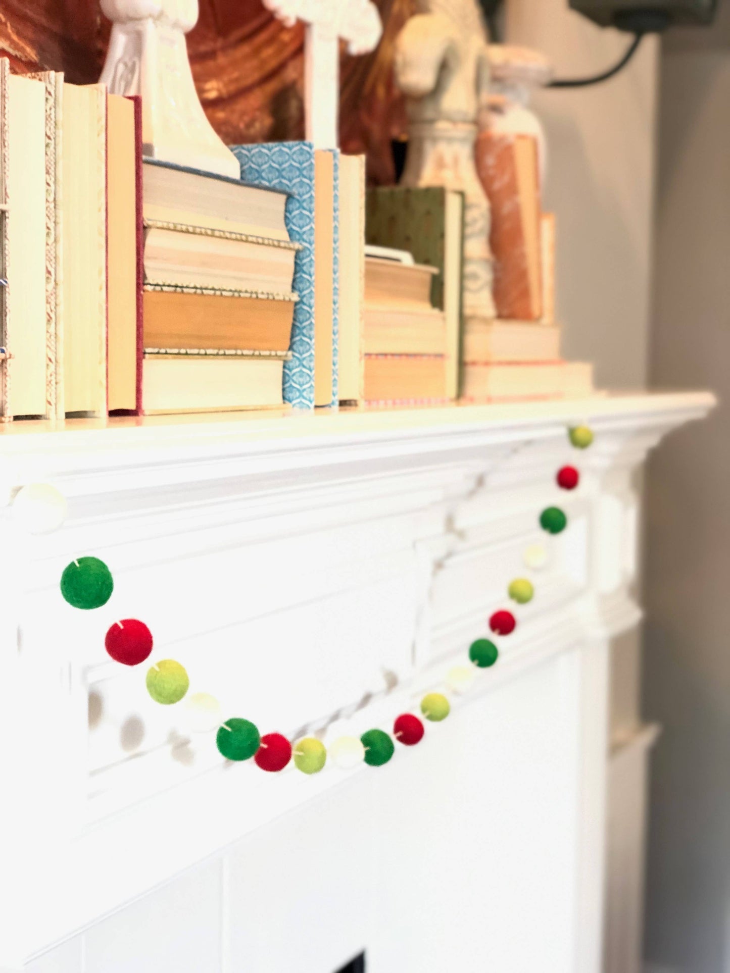 Joyful Wool Felt Ball Garland