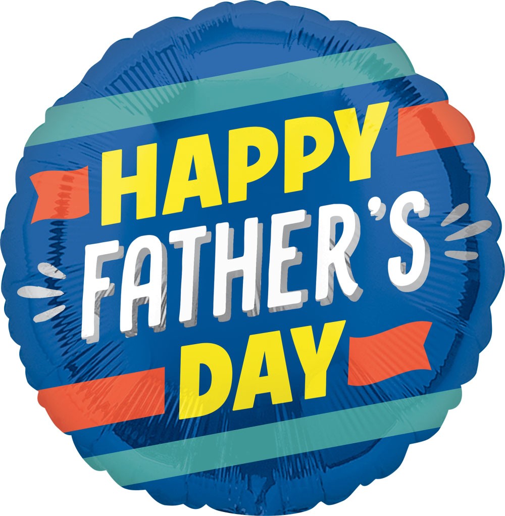 Father's Day Stripe Balloon, 18 Inch *