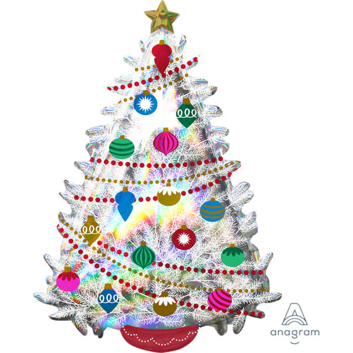Iridescent Christmas Tree, 36” Balloon*